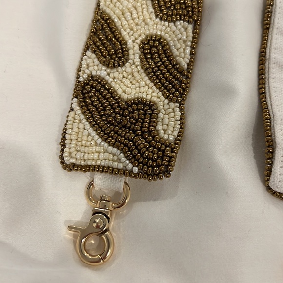 Source Unknown Bags Beaded Leopard Guitar Strap For Purse Poshmark
